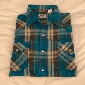 Vintage, Ely Cattleman, Pearl Snap, XL